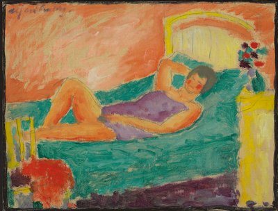Leżąca dziewczyna; Leżąca dziewczyna, ok. 1917 autorstwa Alexej von Jawlensky
