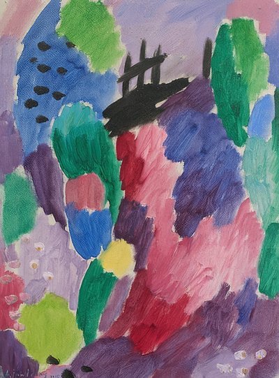 Roter Road, St. Prex. 1915 autorstwa Alexej von Jawlensky