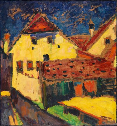 Żółte domy, 1909. autorstwa Alexej von Jawlensky