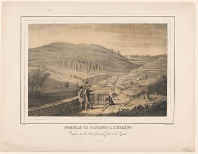 Graf van Napoleon op Sint-Helena Grób Napoleona w Ste. Helena (tytuł na obiekcie) autorstwa Alexis Bafcop