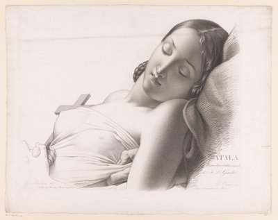 Atala (tytuł na obiekcie) autorstwa Alexis François Girard