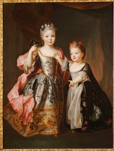 Portret dwóch Młodych Dziewczyn, podobno Adelajdy i Victoire, córek Ludwika XV autorstwa Alexis Simon Belle