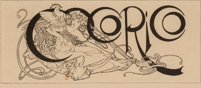 Tytuł czasopisma Cocorico , 1898. autorstwa Alfons Marie Mucha