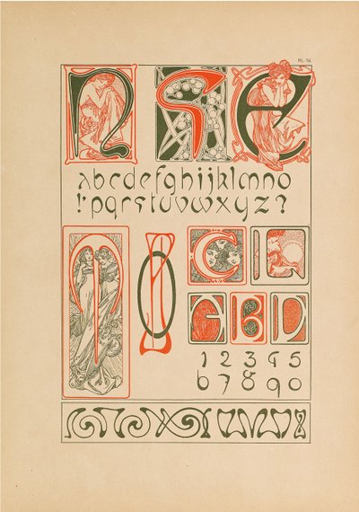 Dokumenty dekoracyjne, 1902. autorstwa Alfons Marie Mucha
