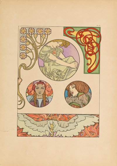 Dokumenty dekoracyjne, 1902. autorstwa Alfons Marie Mucha