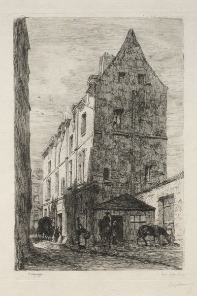 Dom znany jako Biała Królowa, Rue de Marmousets autorstwa Alfred Alexandre Delauney