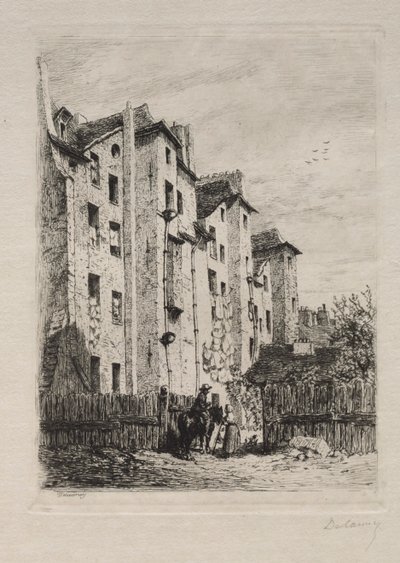 Domy, Rue de Lyonnais autorstwa Alfred Alexandre Delauney
