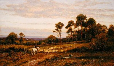 Pastwisko Surrey (olej na płótnie) autorstwa Alfred Augustus Glendening