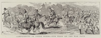 Kampania w Górnej Birmie, nasz Woon on the War Path autorstwa Alfred Chantrey Corbould