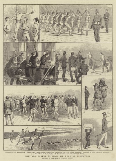 Kariera wojskowa JKW księcia Connaught autorstwa Alfred Chantrey Corbould
