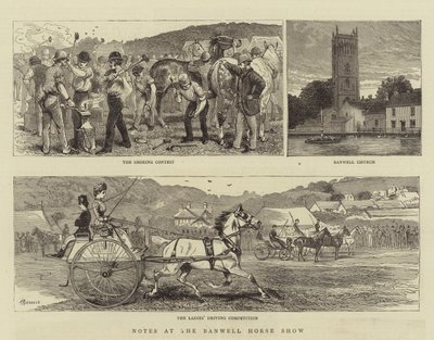 Notatki na pokazie koni w Banwell autorstwa Alfred Chantrey Corbould