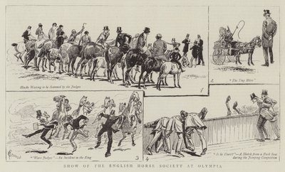 Pokaz Angielskiego Stowarzyszenia Koni w Olimpii autorstwa Alfred Chantrey Corbould