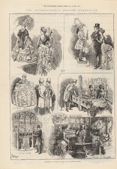 Szkice antycznych strojów i starożytnego Londynu autorstwa Alfred Chantrey Corbould