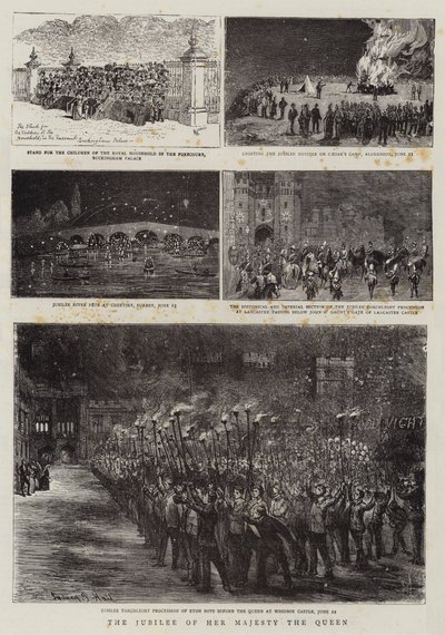 Jubileusz Jej Królewskiej Mości autorstwa Alfred Chantrey Corbould