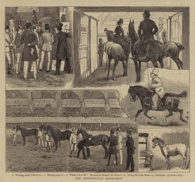 Metropolitan Horse-Show autorstwa Alfred Chantrey Corbould