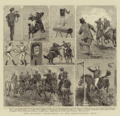 Turniej Wojskowy w Hali Rolniczej autorstwa Alfred Chantrey Corbould