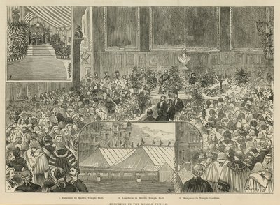 The Royal Courts of Justice: Lunchon w Middle Temple autorstwa Alfred Chantrey Corbould