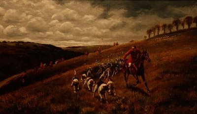 Zakrywanie ich (olej na płótnie) autorstwa Alfred Charles Havell