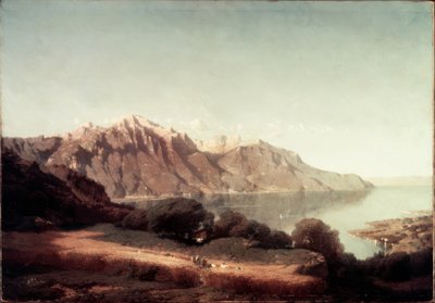 Widok na Jezioro Genewskie autorstwa Alfred Chavannes