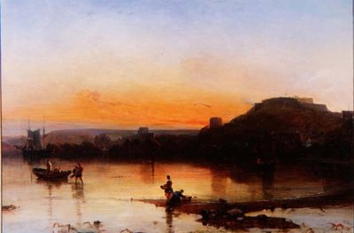Fort Regent o zachodzie słońca autorstwa Alfred Clint