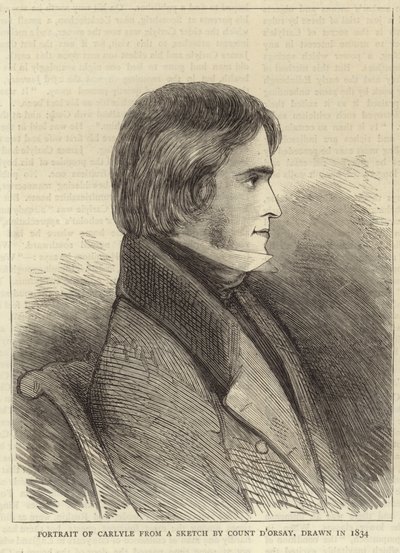 Portret Thomasa Carlylea autorstwa Alfred Comte d