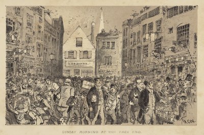 Niedzielny poranek na East Endzie autorstwa Alfred Concanen