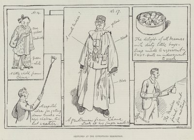 Szkice na wystawie Wynalazki autorstwa Alfred Courbould