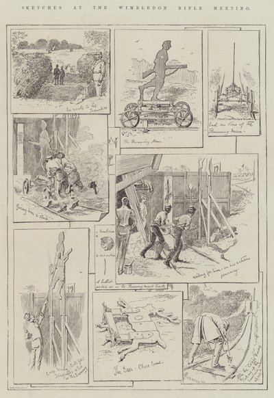 Szkice na Wimbledon Rifle Meeting autorstwa Alfred Courbould