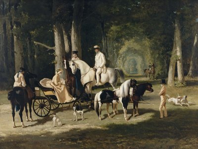 Monsieur i Madame Mosselman z córkami autorstwa Alfred Dedreux