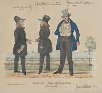 Trzy mokasyny Trzy oryginały, 1836-41. autorstwa Alfred E. Baker
