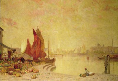 Nabrzeże Weneckie autorstwa Alfred East