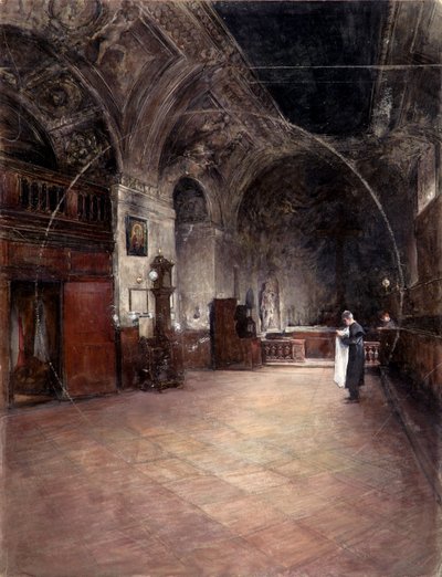 Zakrystia kościoła Stephanskirche w Wiedniu autorstwa Alfred Edler von Pflügl