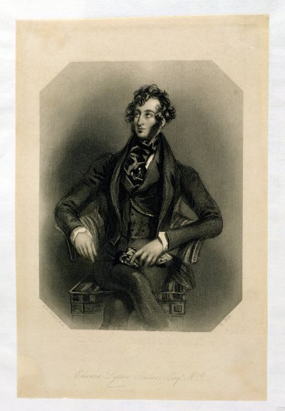 Edward Lytton Bulwer (1803-73), grawerowane przez H. Cooka autorstwa Alfred Edward Chalon