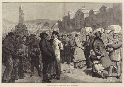 Targi najemników i posągów w północnej Anglii autorstwa Alfred Edward Emslie