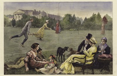 Tenis na trawie autorstwa Alfred Edward Emslie