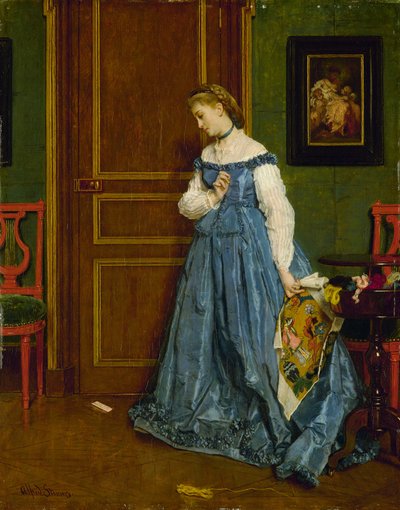Wahanie, prawdopodobnie Madame Monteaux, c.1867 autorstwa Alfred Emile Stevens
