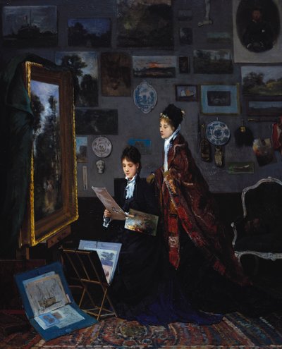 W studiu autorstwa Alfred Emile Stevens