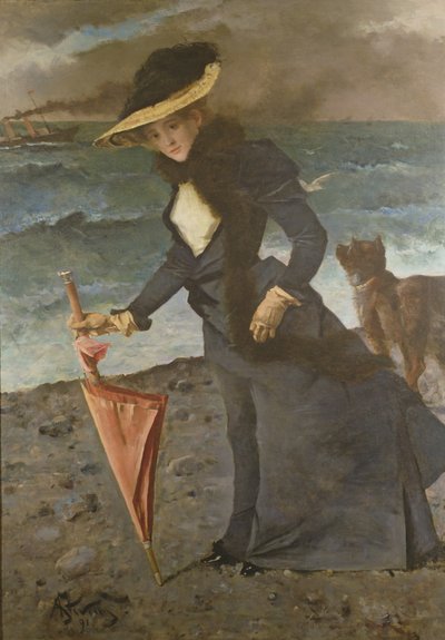 Na brzegu morza, 1891 autorstwa Alfred Emile Stevens