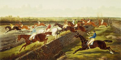 Gonitwa (olej na płótnie) autorstwa Alfred Frank de Prades