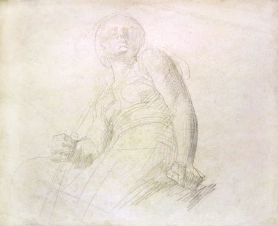 Studium postaci, ok. 1850 (ołówek na papierze) autorstwa Alfred George Stevens