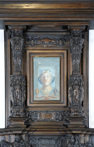 Fragment komina Sama Wilsona, ok. 1908-14 (brąz) autorstwa Alfred Gilbert
