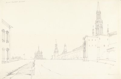 Moskwa, 1827 (grafit na papierze) autorstwa Alfred Gomersal Vickers