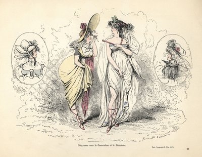 Merveilleuses w czasach rewolucji francuskiej autorstwa Alfred Grevin