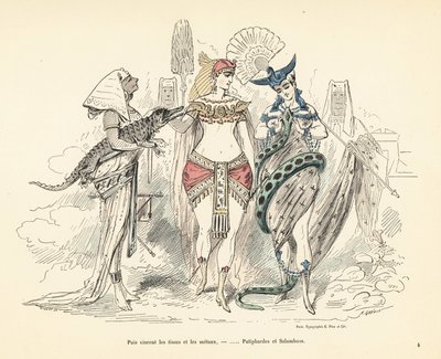Salammbo i żona Potyfara w egzotycznych strojach, Kartagina, III miejsce autorstwa Alfred Grevin