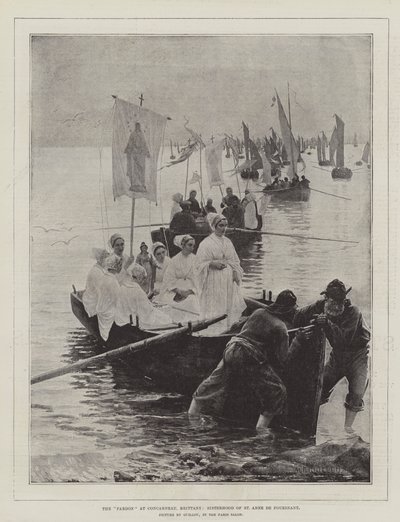 Ułaskawienie w Concarneau, Bretania, Siostry św. Anny de Fouesnant autorstwa Alfred Guillou