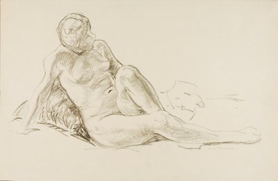Leżący akt autorstwa Alfred H. Maurer