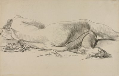 Leżący akt autorstwa Alfred H. Maurer