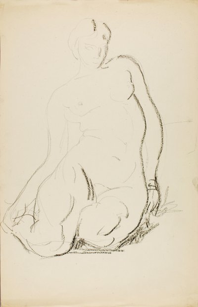 Akt siedzący autorstwa Alfred H. Maurer