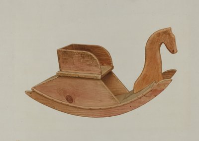 Fotel bujany dla dzieci autorstwa Alfred H. Smith