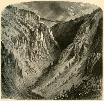 „Kanon Yellowstone”, 1872. autorstwa Alfred Harral